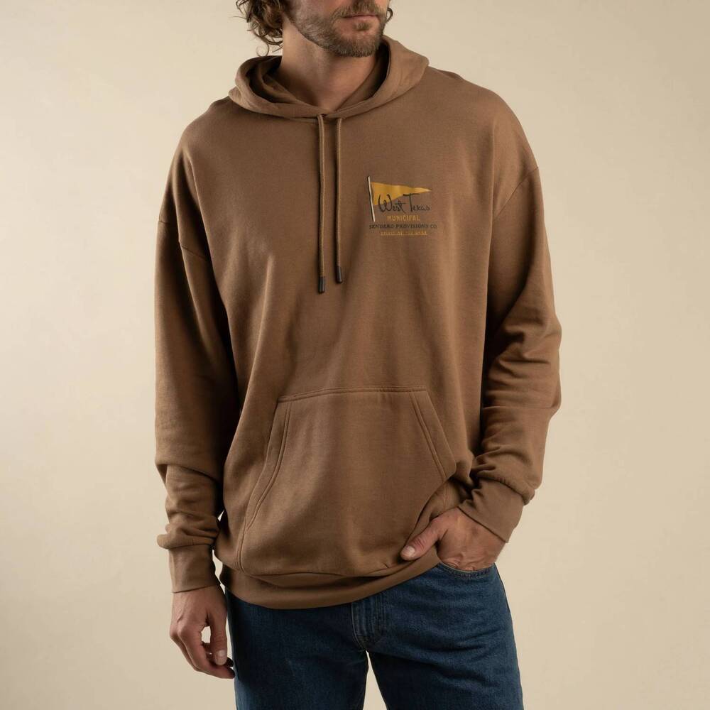 NEW SENDERO PROVISIONS CO. west texas municipal hoodie in light brown